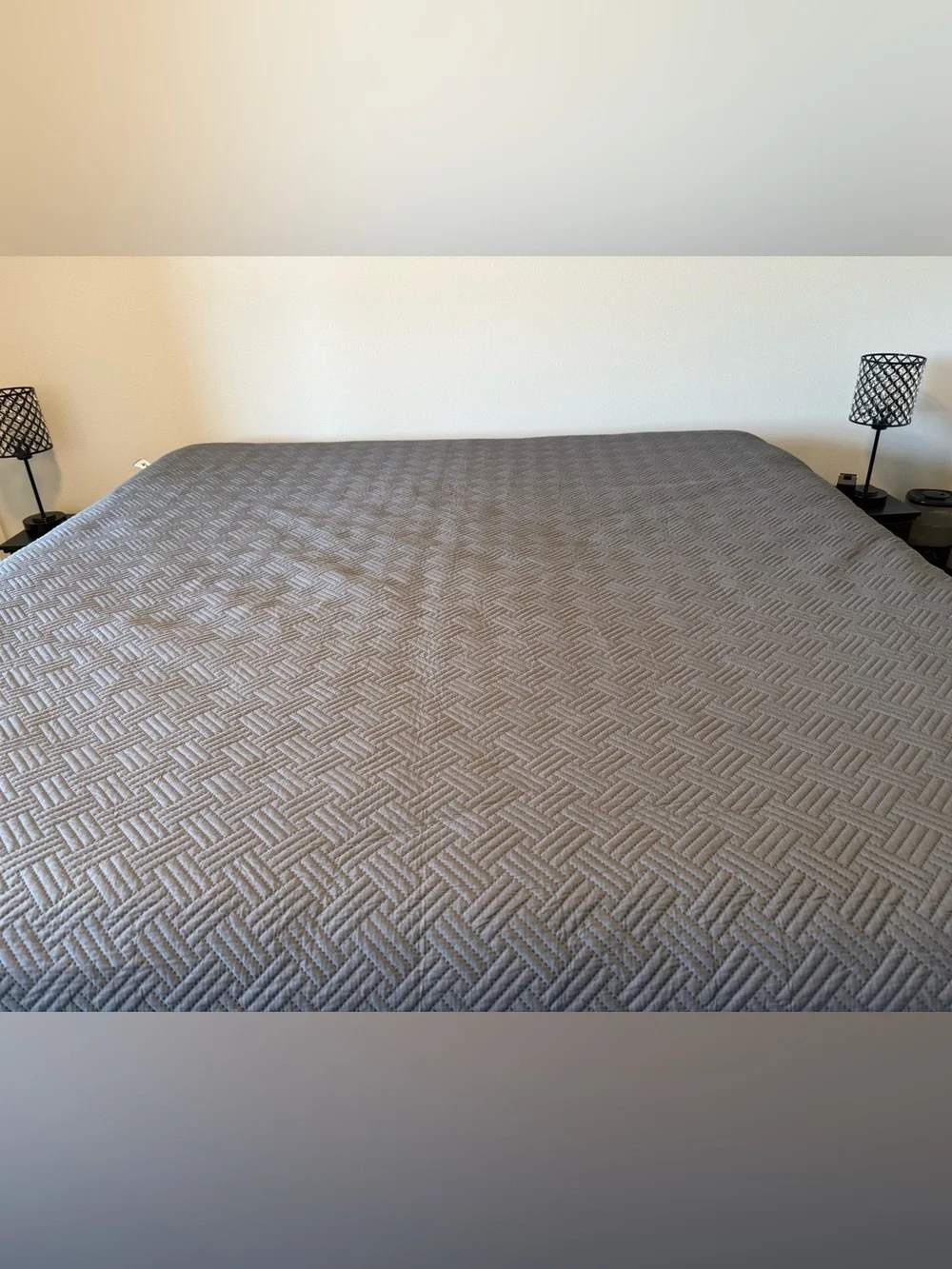 NEW Gray King Mattress Cover